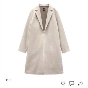 Zara lapel coat xs